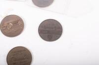 PORSCHE MEDALLIONS: A group of eight Porsche commemorative medallions - 5