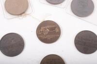 PORSCHE MEDALLIONS: A group of eight Porsche commemorative medallions - 7