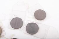 PORSCHE MEDALLIONS: A group of eight Porsche commemorative medallions - 8