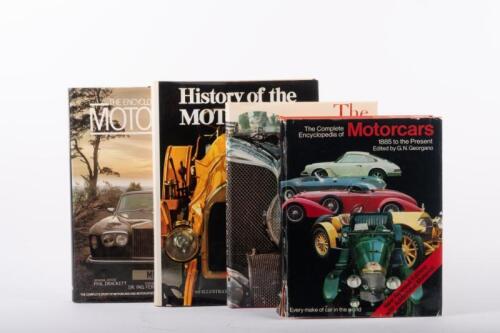 MOTORING ENCYCLOPEDIAS: A group of four motor car encyclopedia hardcover books