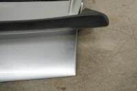 911 WHALE TAIL: A fibreglass aftermarket, circa 1974-77&nbsp;&nbsp;Porsche 911 G&nbsp;series Carrera style - rear rubber lip - 'whale tail' rear spoiler, silver paintwork, rubber has come loose on one side - 14