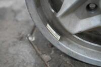 PORSCHE 944: Three circa 1974 Porsche 944 (or 911) 15IN x 6IN 'cookie cutter' alloy wheels, [P/N 91138102300], all wheels have some marks - 7