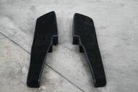 DOOR POCKETS: A set of Porsche 911 black carpet door pockets, thought to suit 1974-1989&nbsp;models