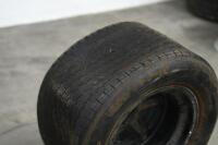 RACING WHEEL: A rear racing wheel with tyre, believed to have suited either a Porsche 908 or 917, 35cm wide - 7