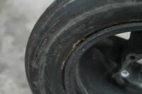 RACING WHEEL: A rear racing wheel with tyre, believed to have suited either a Porsche 908 or 917, 35cm wide - 9