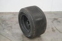 RACING WHEEL: A rear racing wheel with tyre, believed to have suited either a Porsche 908 or 917, 35cm wide - 11