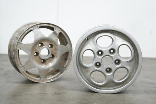 PORSCHE WHEELS: A prototype design Porsche wheel circa late 1980s and also a damaged Porsche 928 wheel