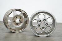 PORSCHE WHEELS: A &nbsp;prototype design Porsche wheel circa late 1980s and also a damaged Porsche 928 wheel