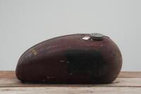 TRIUMPH: A Triumph pre unit 'Duplex' fuel tank