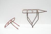 SADDLE RACKS: Two early saddle racks