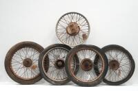 WHEELS: A selection of five wheels, mostly 20 inch in size