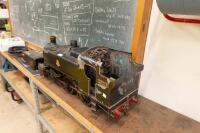 An impressive live steam locomotive, early to mid 20th century, 37 cm high, 90 cm long, gauge width 15cm - 3