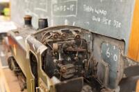 An impressive live steam locomotive, early to mid 20th century, 37 cm high, 90 cm long, gauge width 15cm - 4