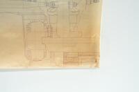 PORSCHE 917: A very large 1973 dated blueprint diagram of Porsche 917 mechanicals, numbered '917.330.004.30' to lower right corner, 1.43m&nbsp;high, 2.4m wide - 2