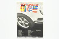 PORSCHE POSTER: A large original 1969 printed Porsche poster promoting the Porsche worldwide achievements for the year 1968