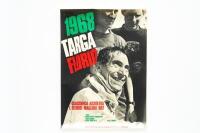 PORSCHE POSTER: A large original 1968 Porsche poster celebrating the Vic Elford victory at the 1968 Targa Florio in the Porsche 907