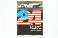 PORSCHE POSTER: A large original 1970 printed Porsche poster celebrating 1-2 finish of the Porsche Gulf 917 at the Daytona 24 Hour race