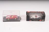 550: Two 1:43 scale PORSCHE 550 RS BRUMM scale models. PORSCHE 550 RS (R263), as raced by Olivier/Jeser at Le Mans 1953
