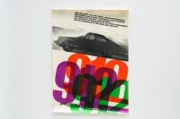 PORSCHE POSTER: A large original 1965 printed Porsche 912 promotional poster, 118cm high, 84cm wide