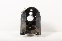 TRIUMPH: A post-war Triumph 'Nacelle' headlight surround and seven inch Lucas lens headlight - 5