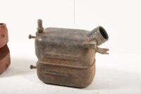 OIL TANKS: Two oil tanks, includes a late 1920s Ariel tank and one unknown British made tank - 2