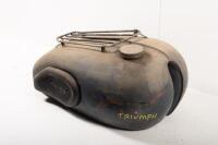 TRIUMPH: A pre unit Triumph fuel tank - 2