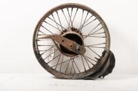 REAR WHEEL: A rear wheel with contracting band rear brake
