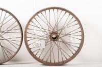 REAR WHEELS: Two vintage / veteran rear wheels - 2