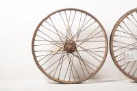 REAR WHEELS: Two vintage / veteran rear wheels - 3