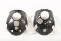 TRIUMPH: Two Triumph pre unit seven inch 'Nacelle' pieces