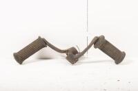BSA: A pair of BSA pre unit foot pegs and a battery platform&nbsp;bracket - 2