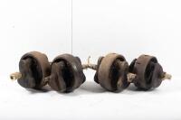 TRIUMPH: A group of four&nbsp;Triumph crank shafts, thought to possibly be pre-unit, condition unknown