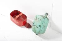 BSA: A group of two BSA Bantam tool boxes, one is missing the lid - 2