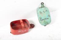 BSA: A group of two BSA Bantam tool boxes, one is missing the lid - 3