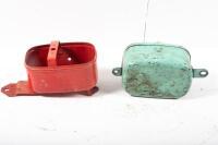 BSA: A group of two BSA Bantam tool boxes, one is missing the lid - 4