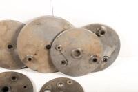 BRAKE BACKING PLATES: A group of assorted brake backing plates - 3