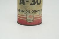 MOBIL: A Mobiloil&nbsp;Vacuum Oil Company Australia&nbsp;'A-30' one imperial quart tin - 2