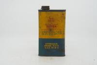 GOLDEN FLEECE: A Golden Fleece 'Supra Heavy Duty' hydraulic&nbsp;brake fluid one imperial pint tin - 6