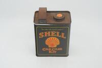 SHELL: A c1980s Shell 'Car Care Kit' in form of an early Shell oil tin - 7