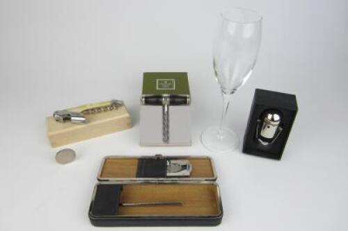 CHAMPAGNE: Five wine, Champagne and tobacco items