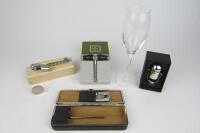 CHAMPAGNE: Five wine, Champagne and tobacco items