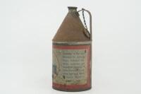 COR: A scarce early Commonwealth Oil Refineries (C.O.R) Coralite lamp kerosene one imperial quart tin - 4