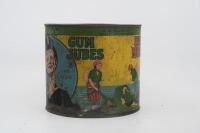 ALLEN'S: A scarce and early Allen's 'Irish Moss Gum Jubes' - 'For Coughs and Colds' tin with great pictorial imagery - 3