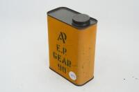 PENNSYLVANIA: A Pennsylvania oil tin with painted stenic reading 'E.P. Gear 90' - 2