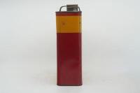SHELL: A one imperial gallon Shell 'Single' S.A.E. 30 motor oil tin&nbsp; - 5