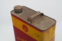 SHELL: A one imperial gallon Shell 'Single' S.A.E. 30 motor oil tin&nbsp; - 7