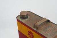 SHELL: A one imperial gallon Shell 'Single' S.A.E. 30 motor oil tin&nbsp; - 8