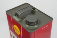 SHELL: A nice Shell X-100 '30/40' grade one gallon motor oil tin - 3