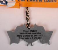 McLAREN: A GMP 1:18 scale&nbsp;McLaren M8A model,&nbsp;as raced by Denny Hulme, orange, racing number #5 - 8