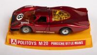 PORSCHE: A Politoys 1:43 scale, M20 Porsche 917 Le Mans, in original perspex case - 3